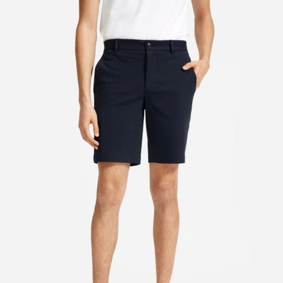 Everlane The 9" Slim Fit Performance Chino Short Dark Navy Size 32 NWT - Picture 1 of 7